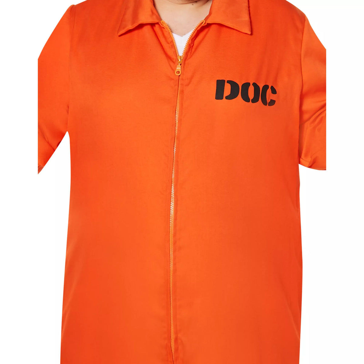 Adult Department of Corrections Prisoner One Piece Costume