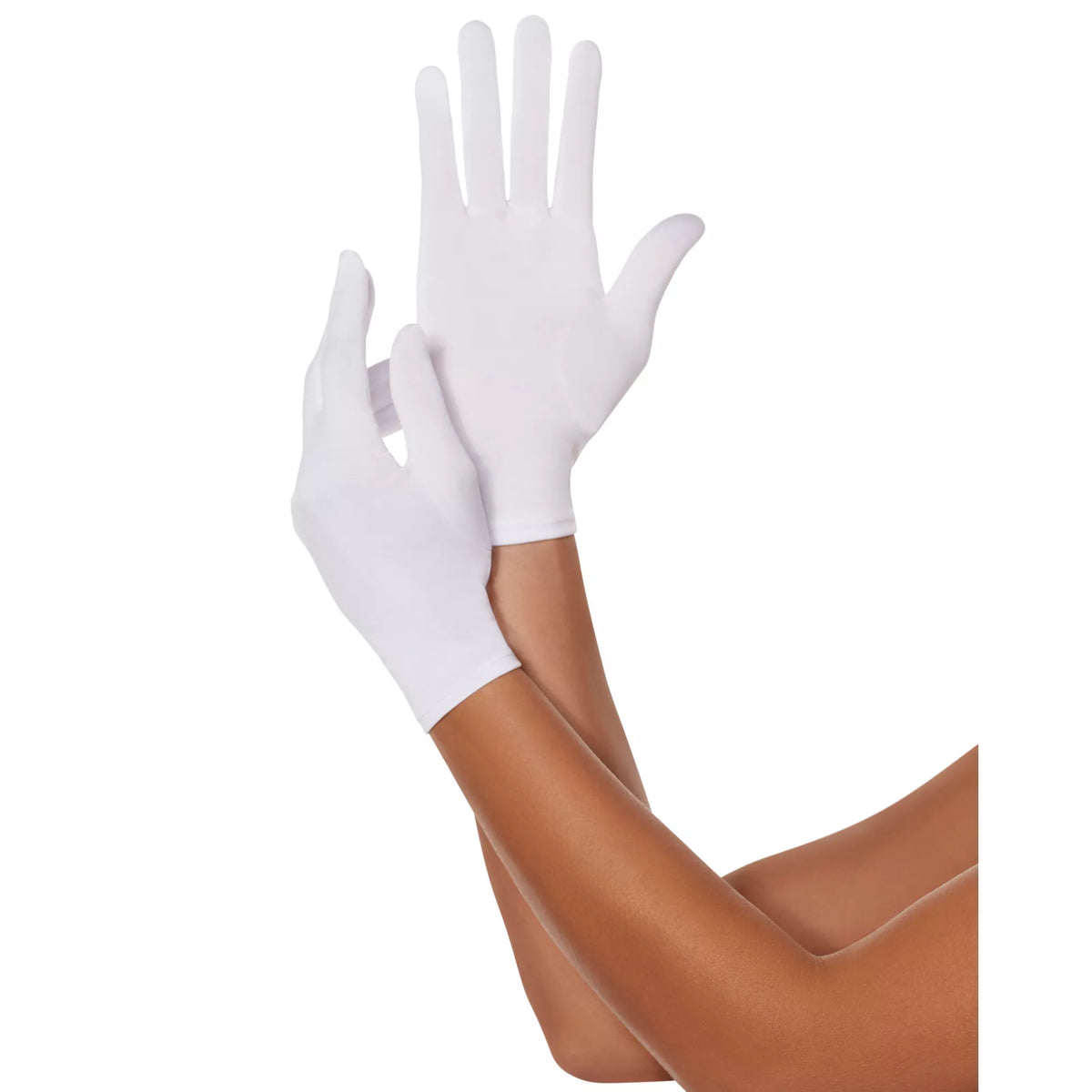 Short White Gloves
