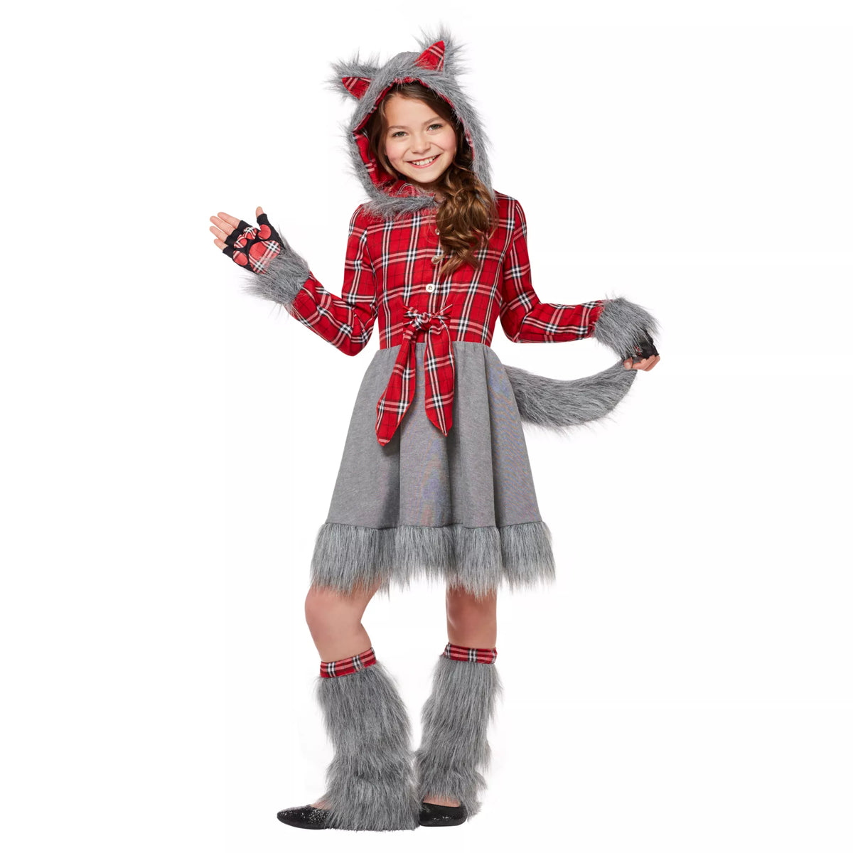 Kids Faux Fur Charming Werewolf Costume