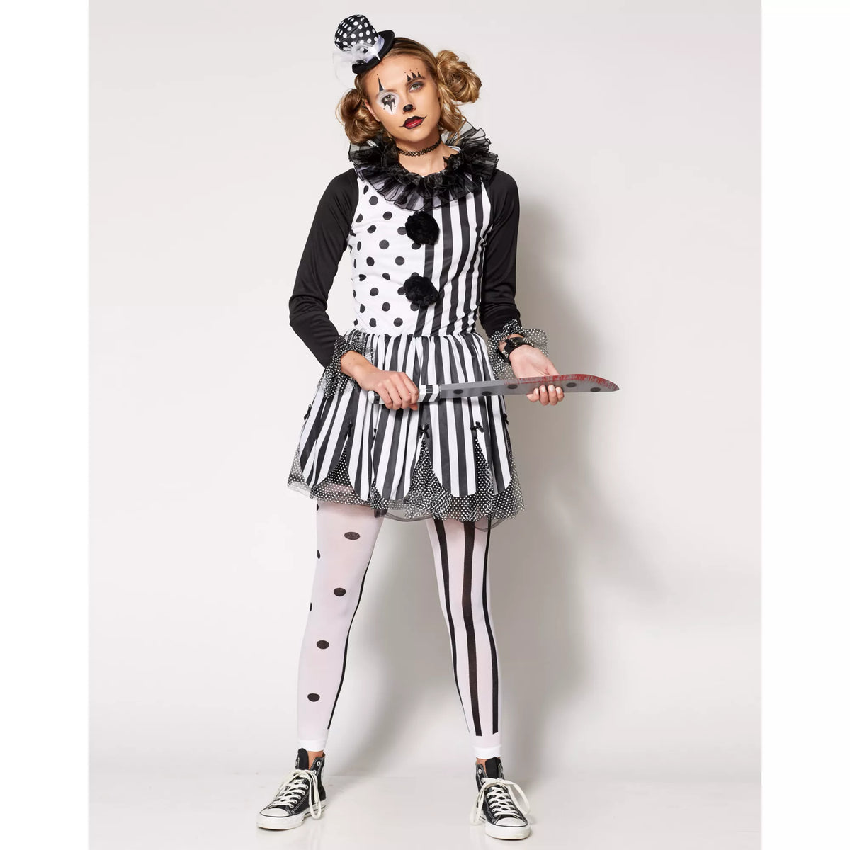 Adult Twisted Trickster Clown Costume