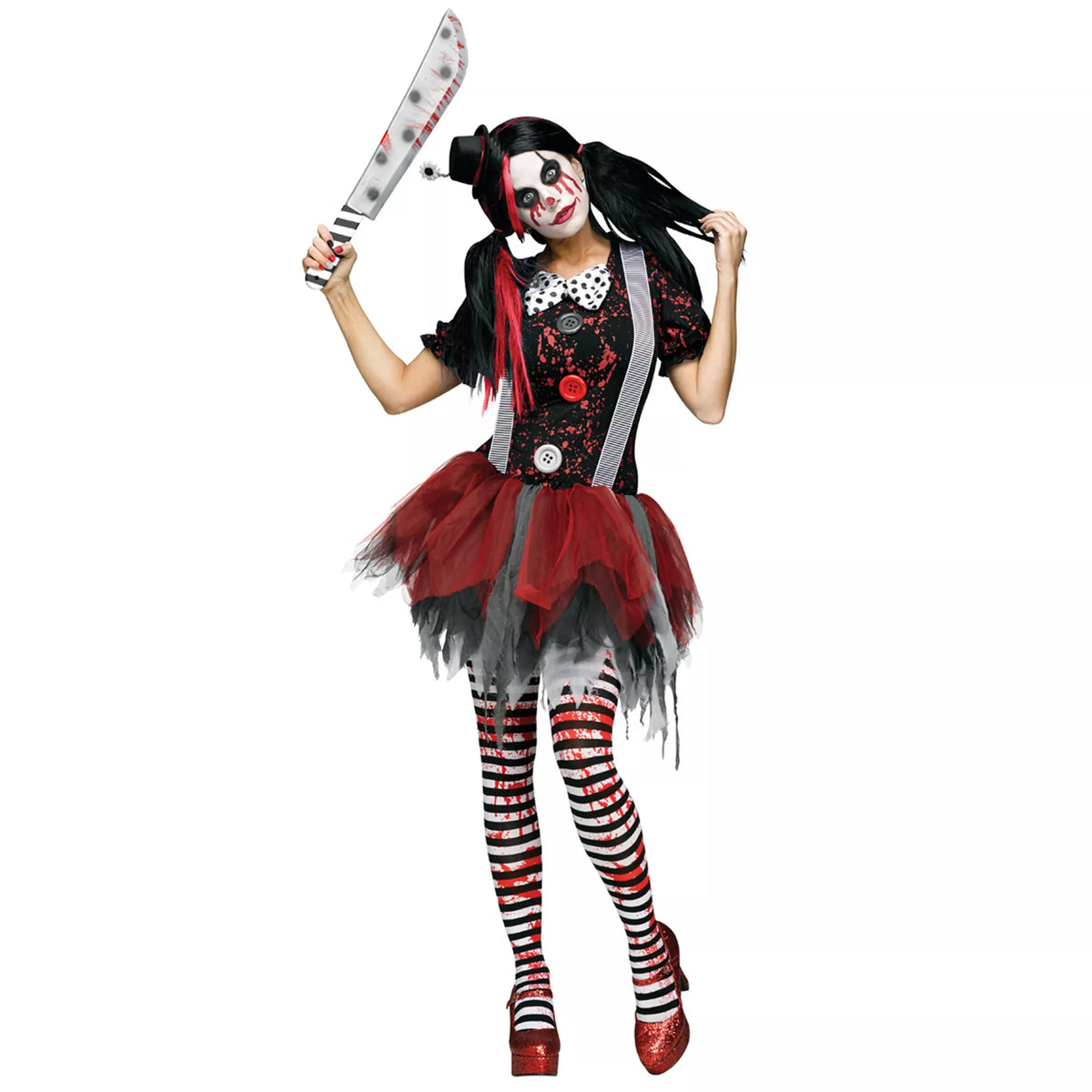 Adult Horror Clown Plus Size Costume