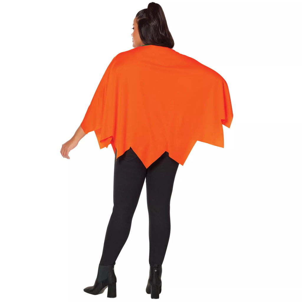 Adult Pumpkin Poncho