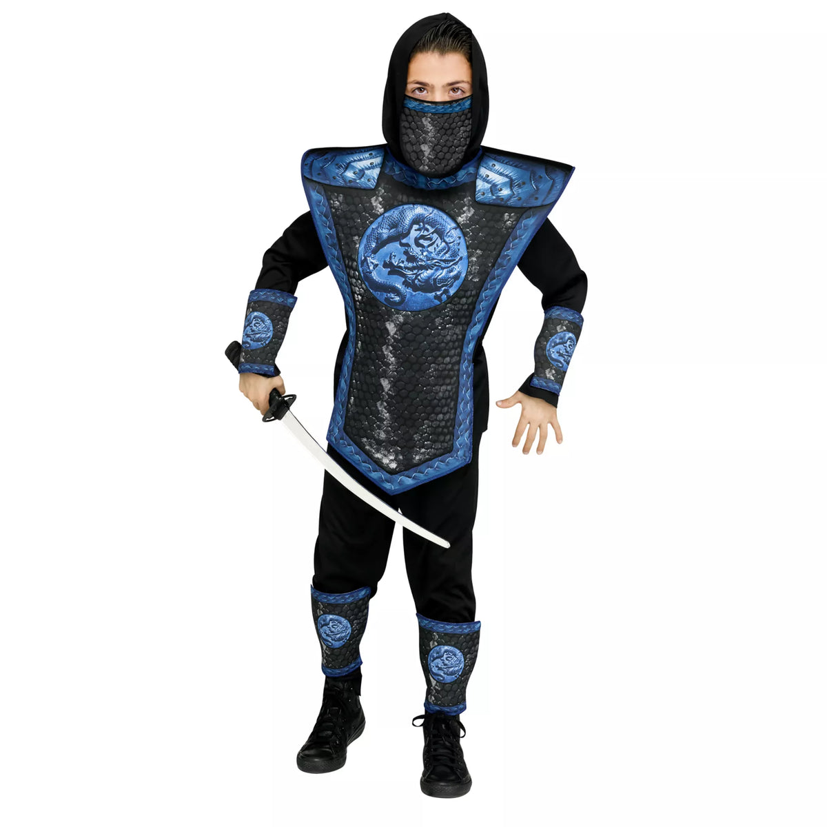 Kids Blue Dragon Ninja Costume