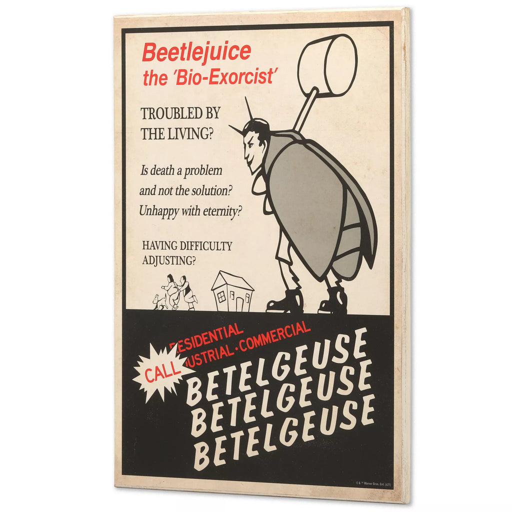 Advertisement Beetlejuice Sign