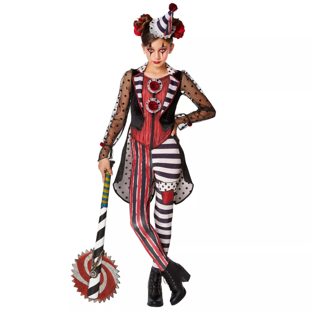 Kids Dark Vintage Clown Costume