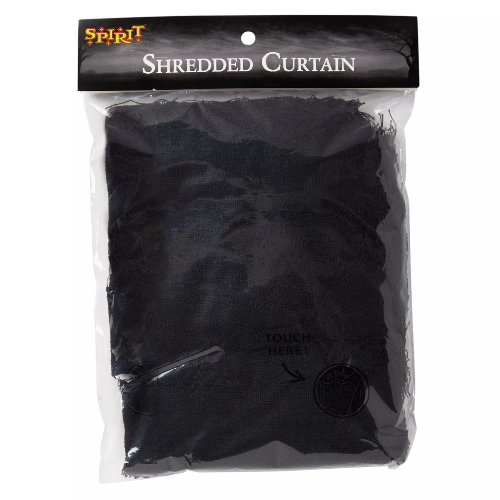Black Shredded Curtain