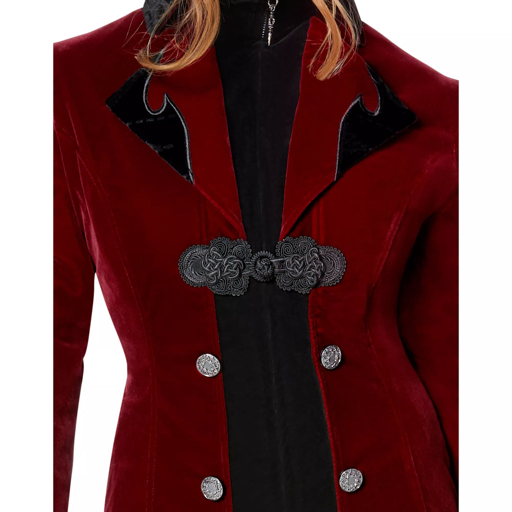 Adult Burgundy Vampire Jacket