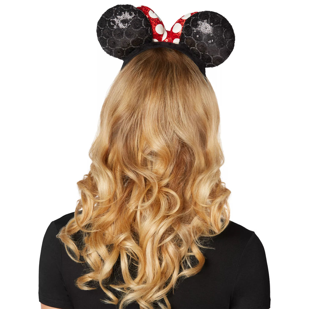 Adult Minnie Mouse Sequin Headband Deluxe - Disney