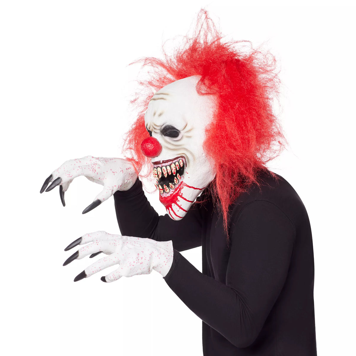 Crouchy the Clown Mask with Hands