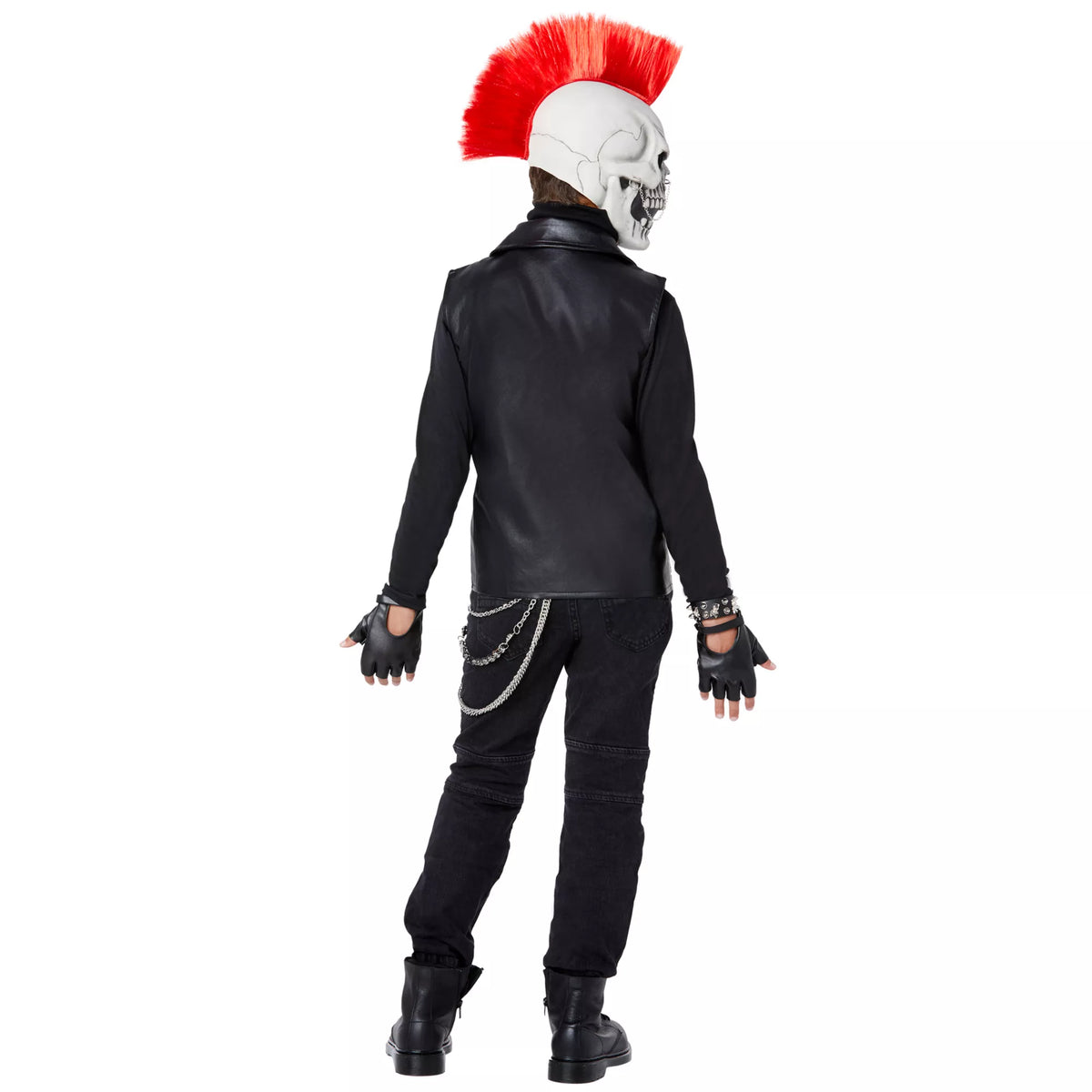 Kids Dark Rebel Punk Skeleton Costume