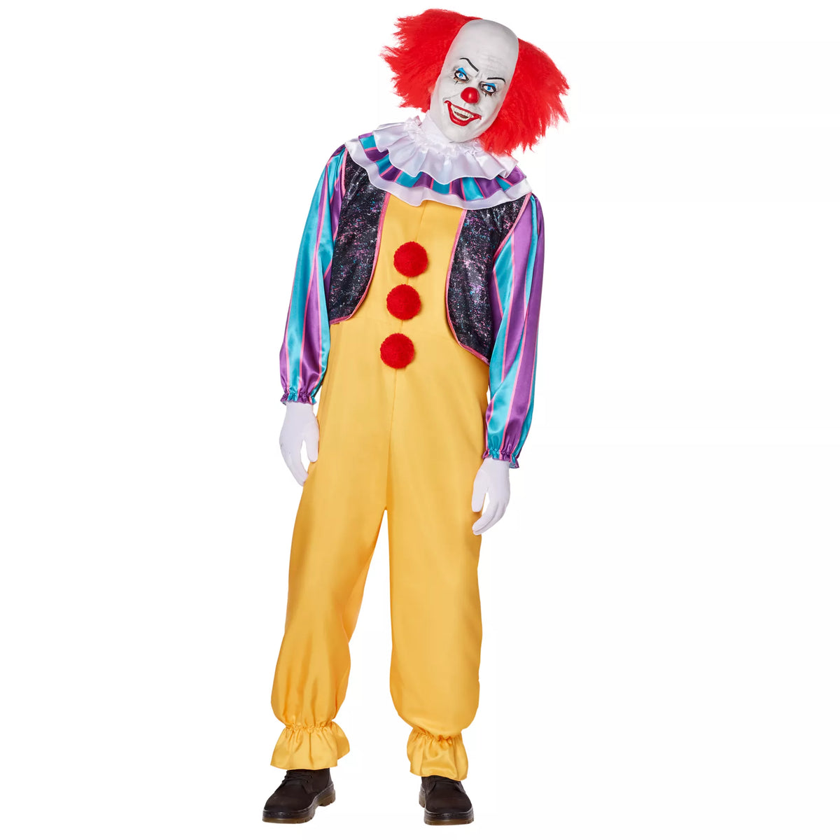 Adult Classic Pennywise Clown Plus Size Costume - It