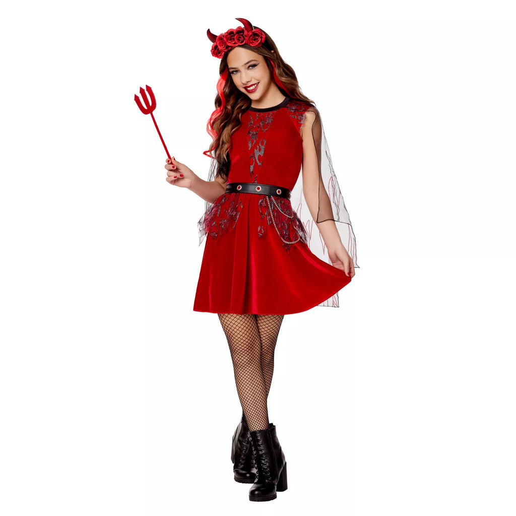 Kids Dark Devil Dress Costume