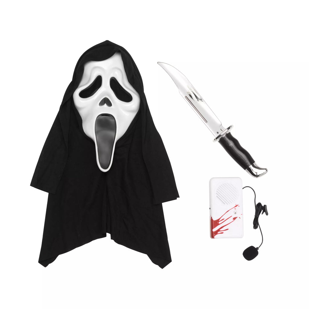 Ghost Face Costume Kit with Voice Changer