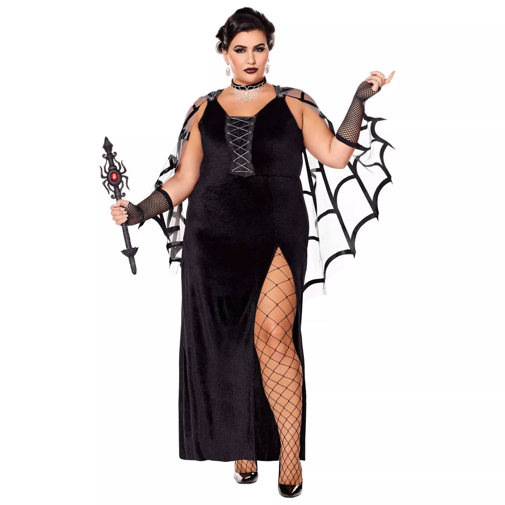 Adult Web of Lies Widow Dress Costume