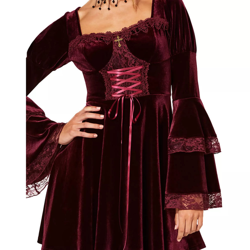 Adult Burgundy Vampire Dress