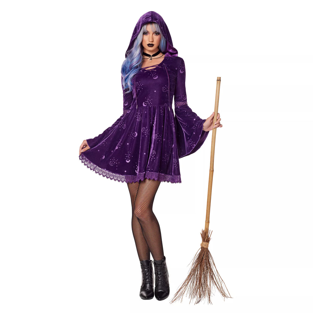 Adult Coven Witch Hooded Dress