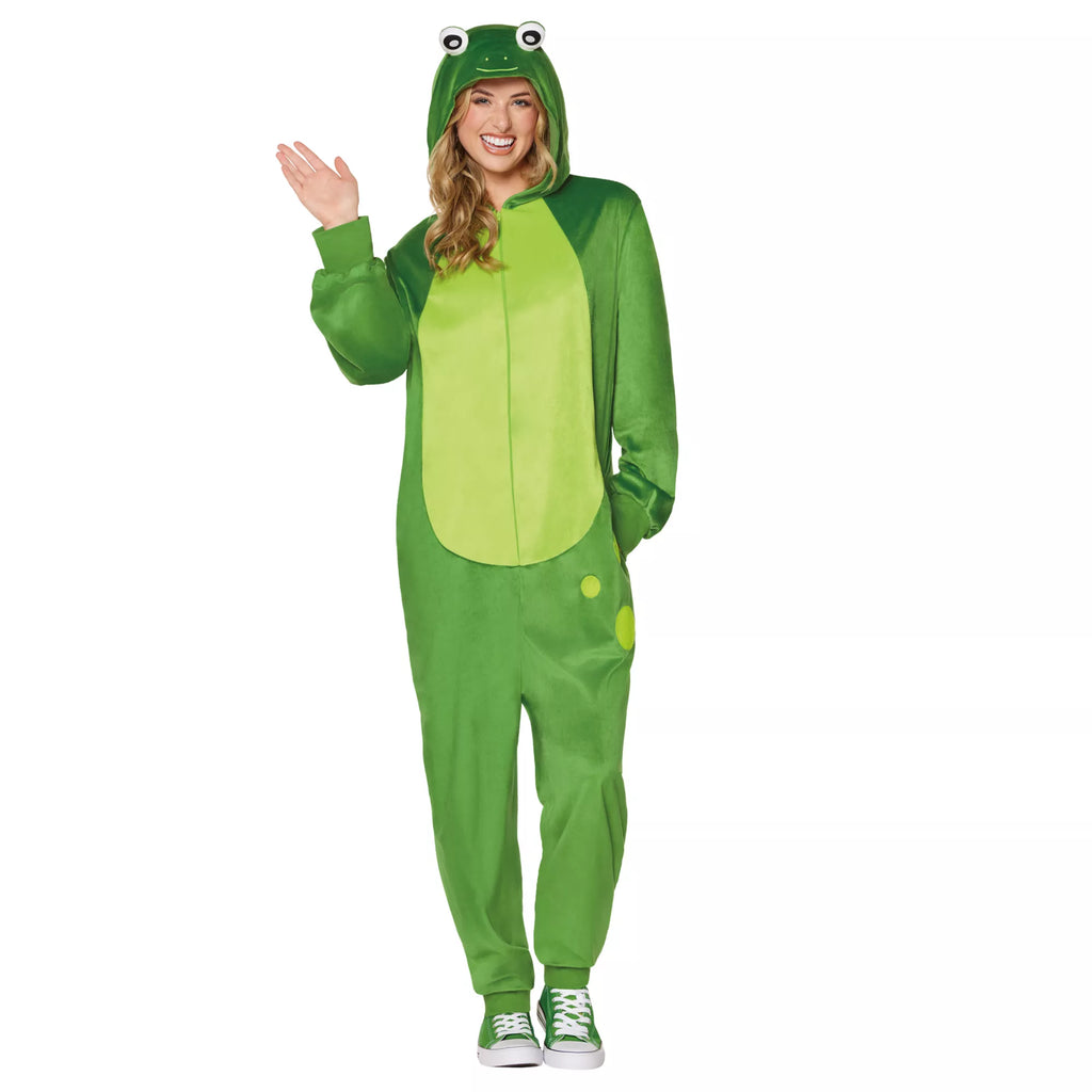 Adult Frog Jumpsuit Costume