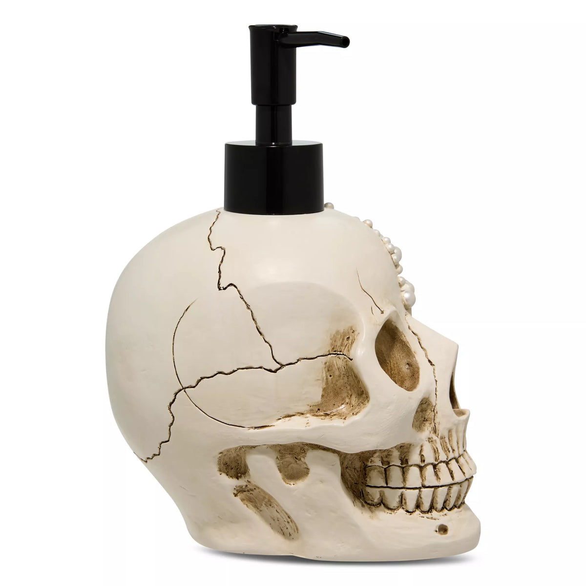 Skull Pearl-Effect Soap Dispenser