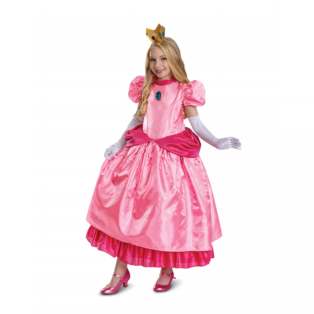 Kids Princess Peach Costume Deluxe - Super Mario Bros.