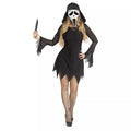 Adult Ghost Face Bling Dress Costume