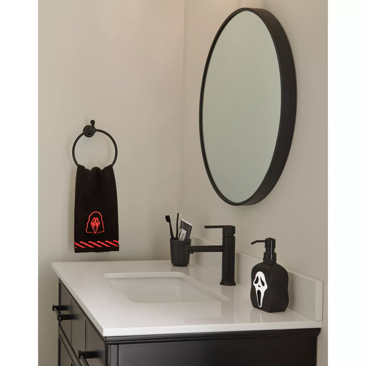Ghost Face Knife Hand Towel