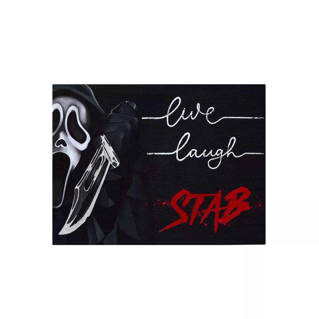 Ghost Face Live Laugh Stab Canvas
