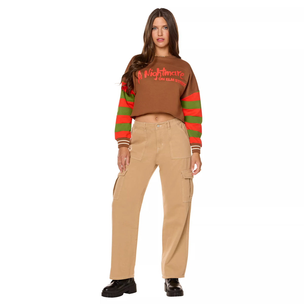 Freddy Krueger Cropped Crewneck - A Nightmare on Elm Street