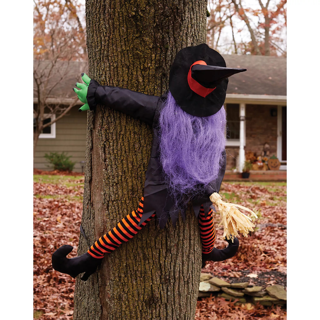Wrong Way Witch Decoration