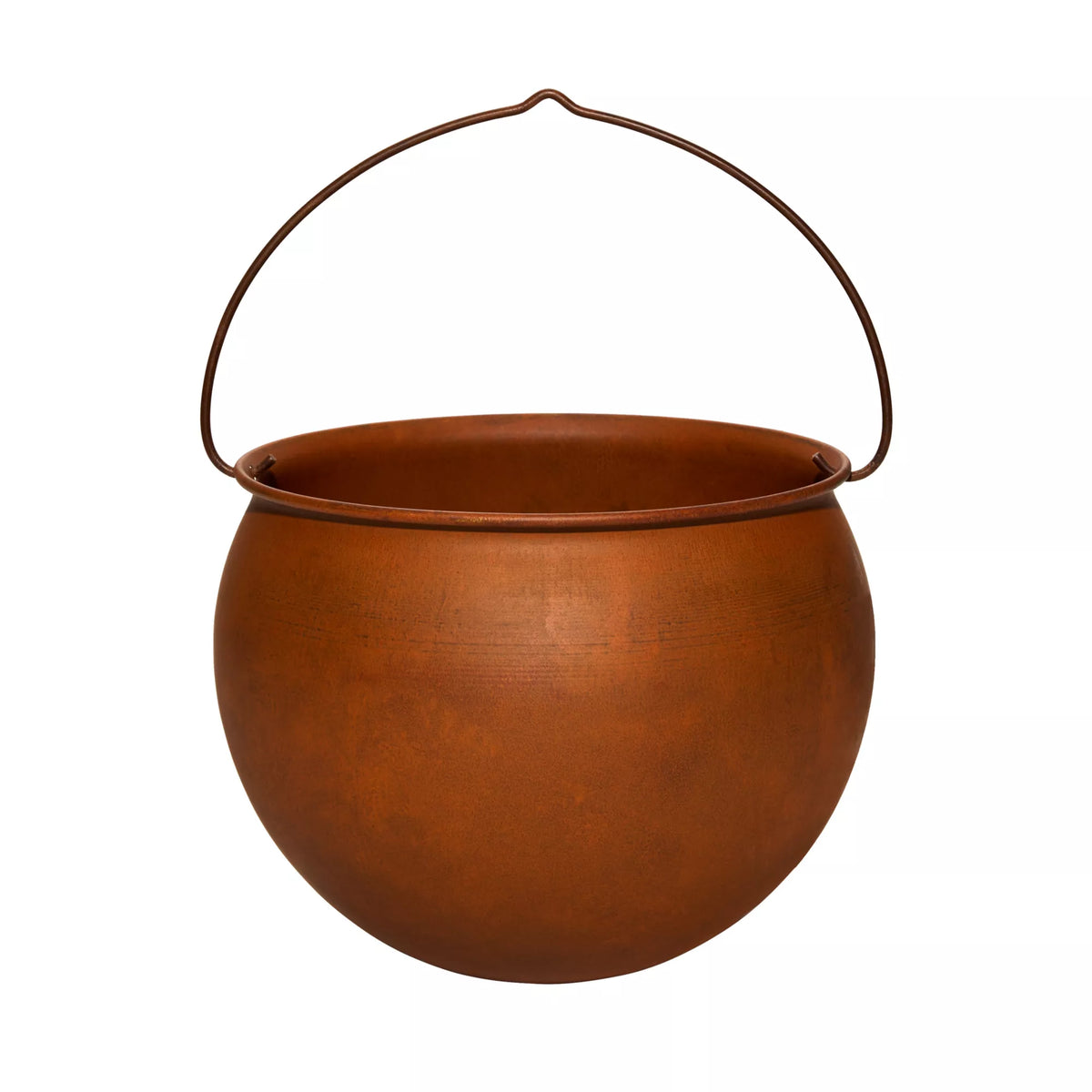 10 Inch Rusty Cauldron