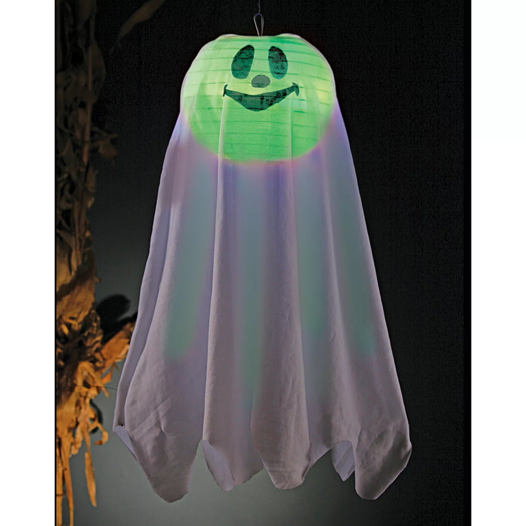 Happy Ghost Light-Up Hanging Lantern