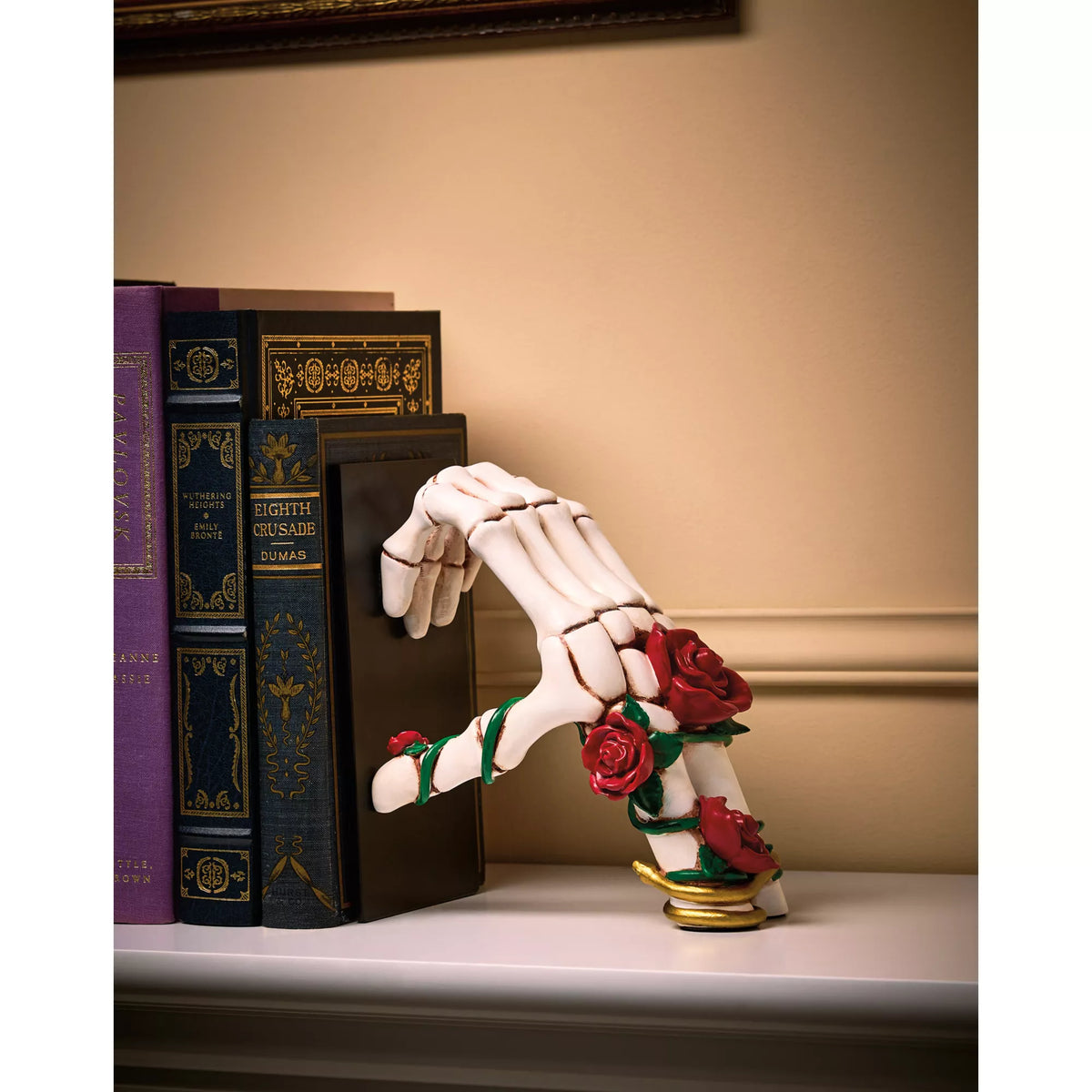 Enchanted Skeleton Heart Bookends