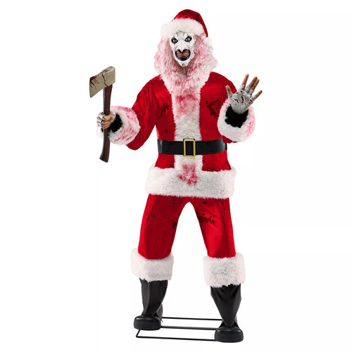 6 Ft 3 In Art the Clown Santa Claus Animatronic - Terrifier 3