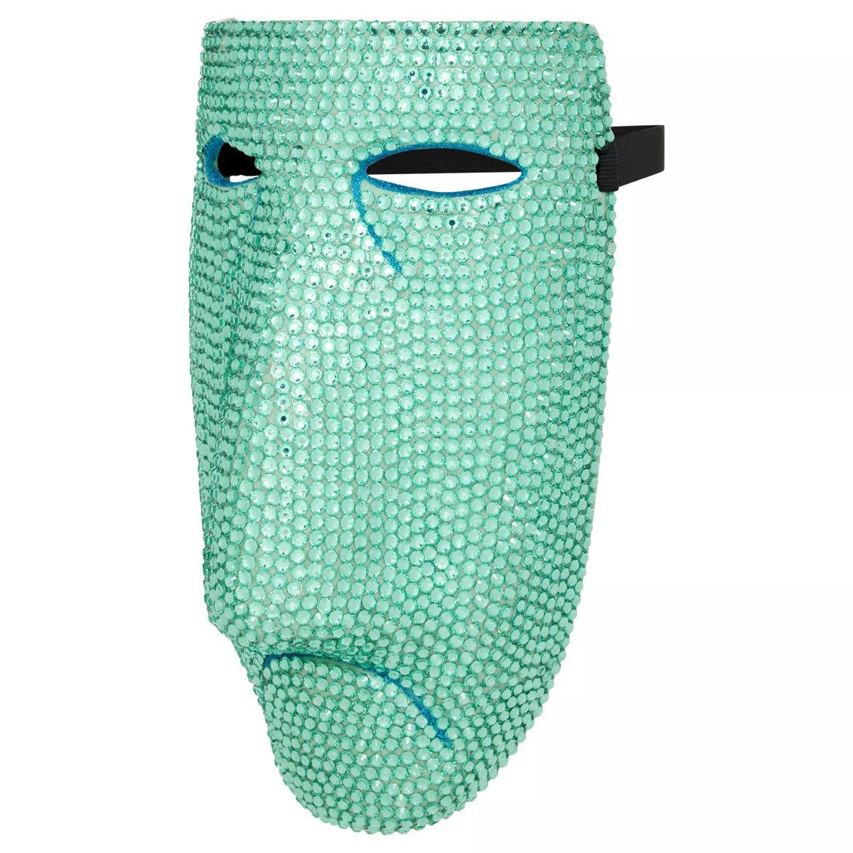 Bling Shock Green Rhinestone Half Mask -  The Nightmare Before Christmas