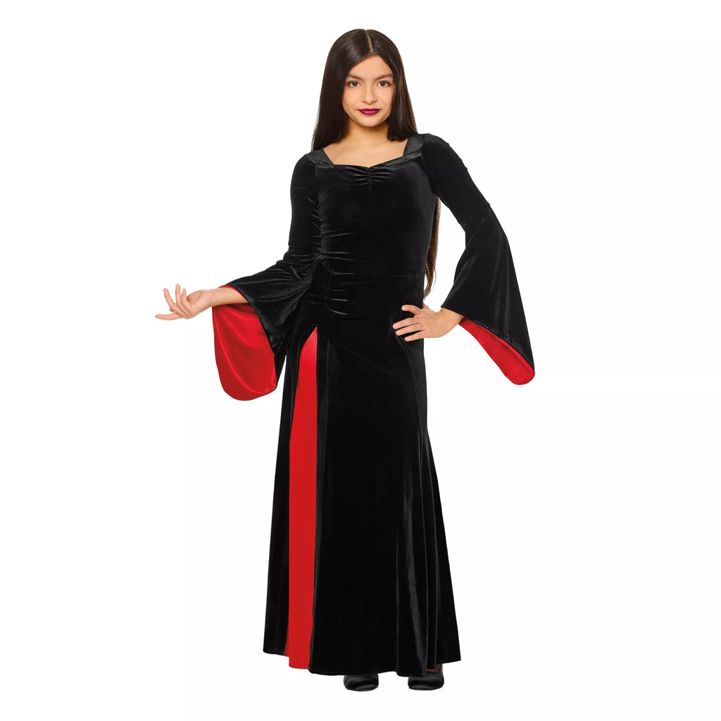 Kids Morticia Addams Dress Costume - Wednesday