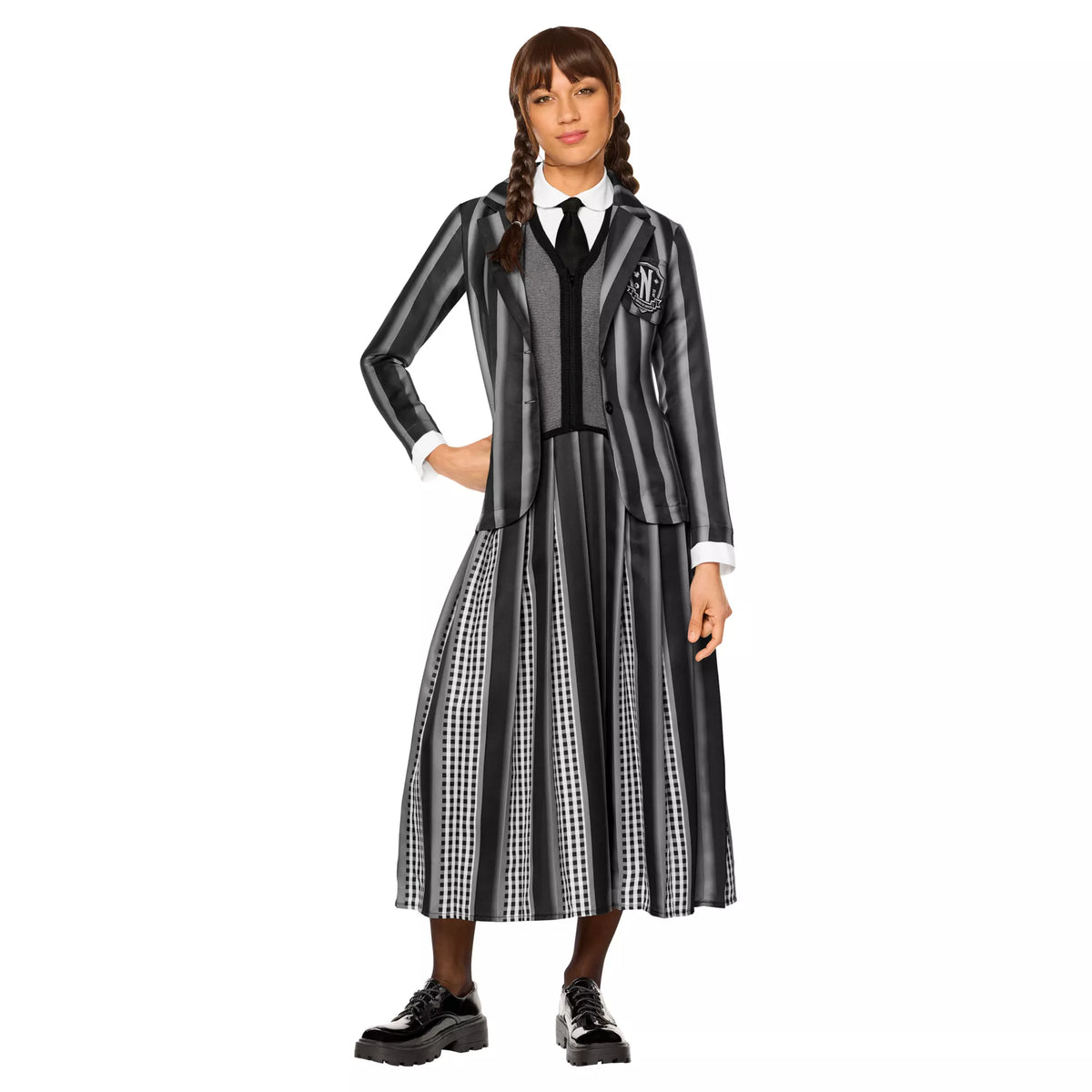 Adult Wednesday Addams Nevermore Academy Uniform Costume