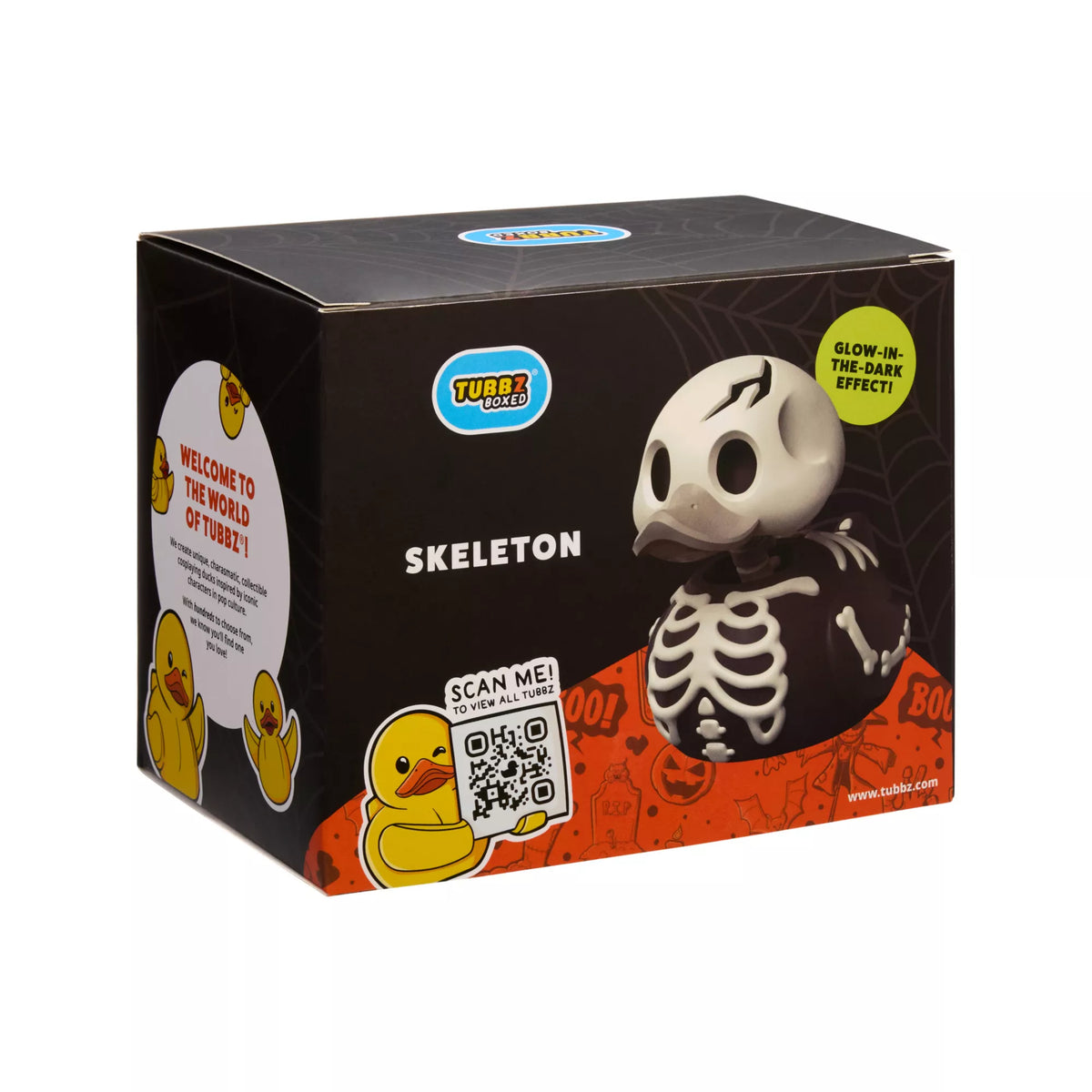 TUBBZ Glow in the Dark Skeleton Rubber Duck