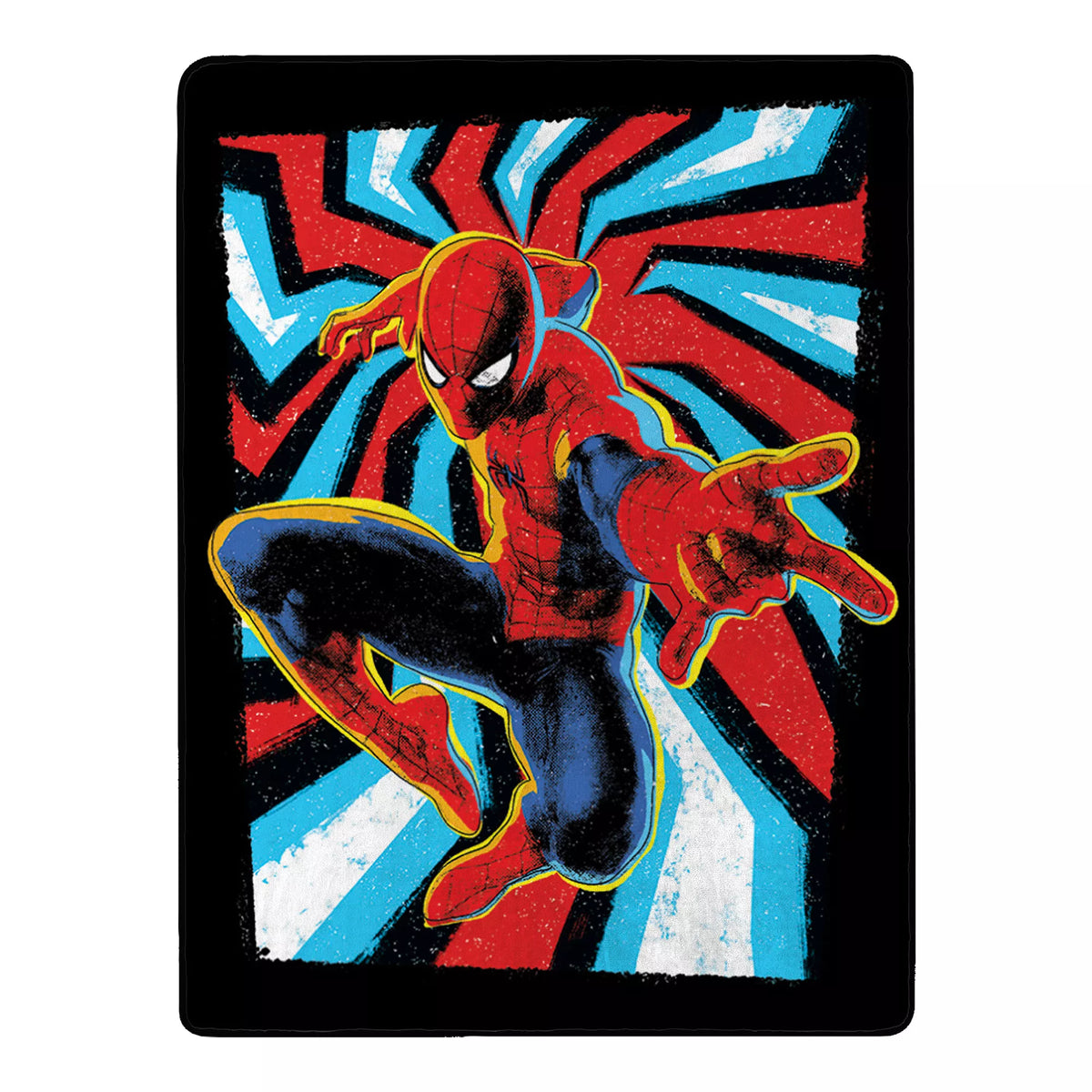 Psychedelic Spider-Man Fleece Blanket