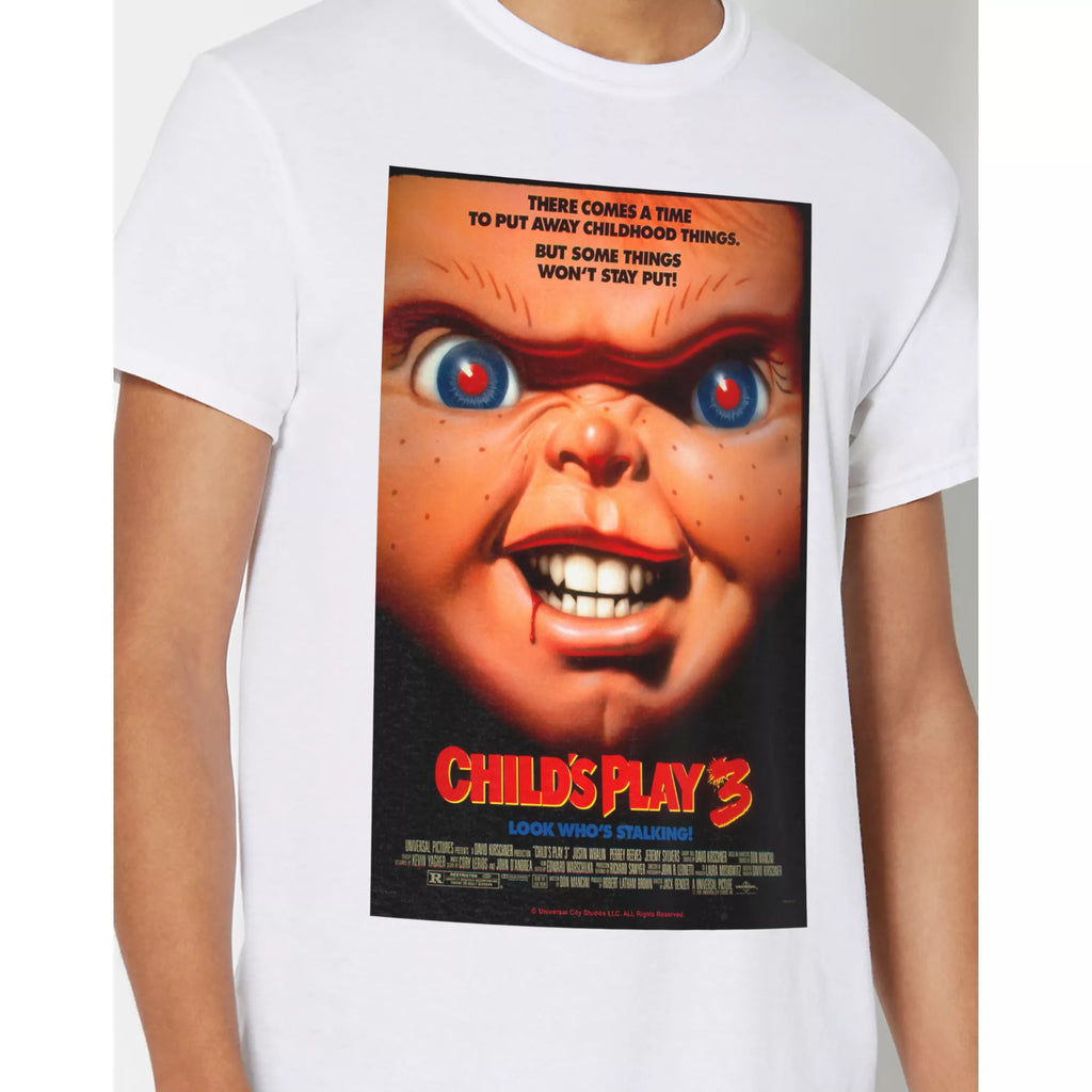 White Child's Play 3 Chucky T Shirt