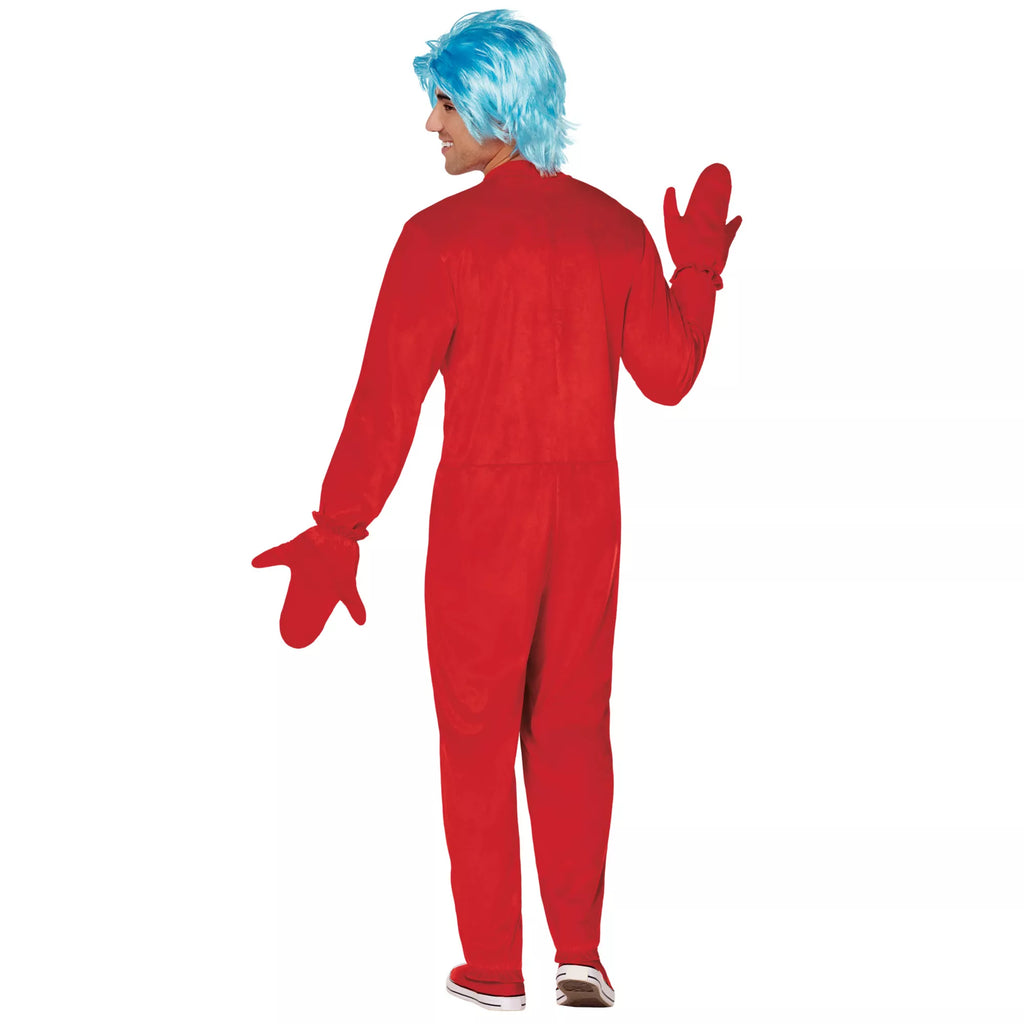 Adult The Thing Plus Size Jumpsuit Costume - The Cat in the Hat