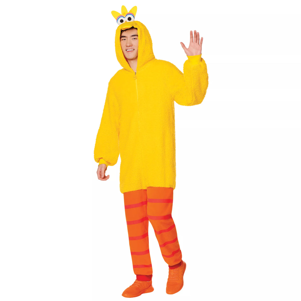 Adult Big Bird Plus Size Jumpsuit Costume - Sesame Street