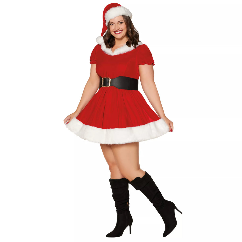 Adult Sassy Mrs. Claus Costume
