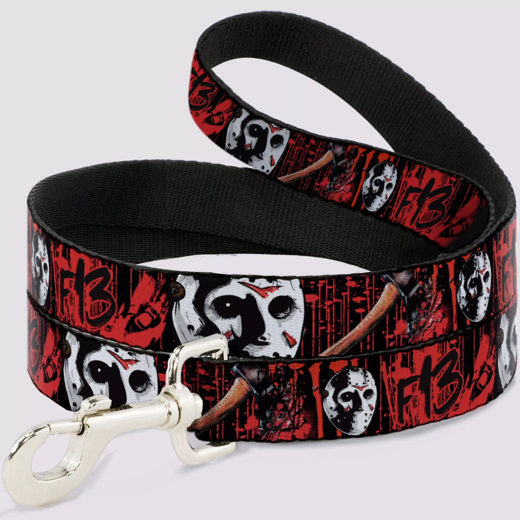 Buckle-Down Black and Red Friday the 13th Dog Leash