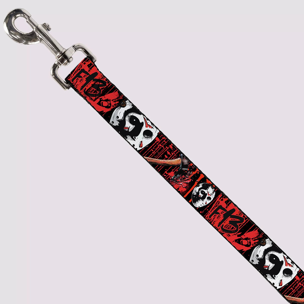 Buckle-Down Black and Red Friday the 13th Dog Leash