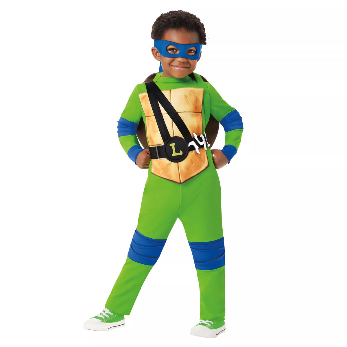 Toddler Leonardo Jumpsuit Costume - TMNT Mutant Mayhem